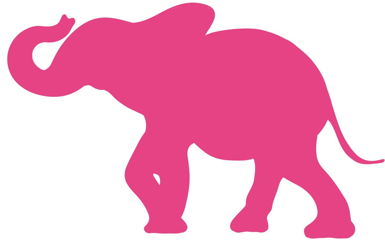 Розовый слон иконка